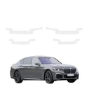 GrizzGlass HeavyDuty White Door Sill Protective Film BMW 7 G12 (2015-2022) [4in1]