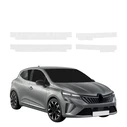 GrizzGlass HeavyDuty Clear Door Sill Protective Film Renault Clio (2023-2024) [4in1]
