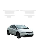 GrizzGlass HeavyDuty Clear Door Sill Protective Film Honda Civic 8 Hatchback 5D (2009-2011) [4in1]