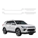 GrizzGlass HeavyDuty Clear Door Sill Protective Film SsangYong Korando (2023-2026) [4in1]