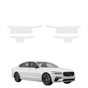 GrizzGlass HeavyDuty Clear Door Sill Protective Film Volvo S90 Sedan 5D (2016-2020) [4in1]