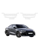 GrizzGlass HeavyDuty White Door Sill Protective Film Audi RS3 (2025-2026) [4in1]