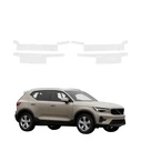 GrizzGlass HeavyDuty Clear Door Sill Protective Film Volvo XC40 (2022-2026) [4in1]