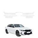 GrizzGlass HeavyDuty White Door Sill Protective Film BMW 3 G20 Sedan (2022-2026) [4in1]