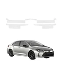 GrizzGlass HeavyDuty Clear Door Sill Protective Film Toyota Corolla Sedan (2022-2026) [4in1]