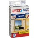 Tesa Σίτα Παραθύρου Insect Stop με Αυτοκόλλητη Ταινία (Velcro) 170x180 cm - Μαύρο - Model 55914