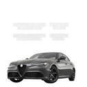 GrizzGlass HeavyDuty White Door Sill Protective Film Alfa Romeo Giulia (2023-2026) [4in1]