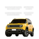 GrizzGlass HeavyDuty White Door Sill Protective Film Jeep Renegade (2022-2026) [4in1]