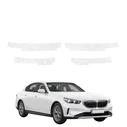 GrizzGlass HeavyDuty White Door Sill Protective Film BMW 5 Sedan G60 520i (2024-2026) [4in1]