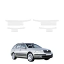 GrizzGlass HeavyDuty White Door Sill Protective Film Skoda Octavia 2 Kombi (2004-2008) [4in1]