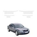 GrizzGlass HeavyDuty White Door Sill Protective Film Skoda Superb (2001-2008) [4in1]