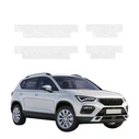 GrizzGlass HeavyDuty White Door Sill Protective Film Seat Ateca (2020-2026) [4in1]