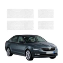 GrizzGlass HeavyDuty White Door Sill Protective Film Skoda Octavia 3 (2017-2020) [4in1]