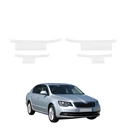 GrizzGlass HeavyDuty White Door Sill Protective Film Skoda Superb 2 Facelifting (2013-2015) [4in1]