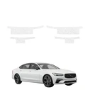 GrizzGlass HeavyDuty White Door Sill Protective Film Volvo S90 Sedan 5D (2016-2020) [4in1]