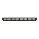 Patch Panel Lanberg empty 24 ports 1U 19 inches ftp for keystone Black