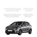 GrizzGlass HeavyDuty White Door Sill Protective Film Kia Picanto (2023-2026) [4in1]
