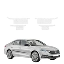 GrizzGlass HeavyDuty White Door Sill Protective Film Skoda Octavia 4 Hatchback (2019-2024) [4in1]