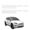 GrizzGlass HeavyDuty White Door Sill Protective Film Tesla Model X (2021-2026) [6in1]