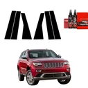 GrizzGlass BodyShield Black Car Pillar Protective Film Jeep Grand Cherokee 4 (2010-2021) [6in1]