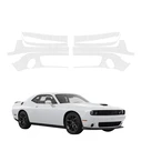 GrizzGlass HeavyDuty Clear Front Protective Film Dodge Challenger GT (2015-2023) [8in1]