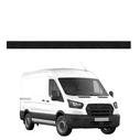 GrizzGlass HeavyDuty Black Left Cargo Door Sill Protective Film Ford Transit (2020-2026)