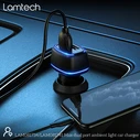 Φορτιστής Αυτοκινήτου Lamtech 2xUSB 2,4A for MOBILE PHONES Black