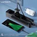 Φορτιστής Πρίζας Lamtech Quick Charger USB3.0 18W With Micro USB 1M Black