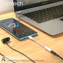 Αντάπτορας USB Lamtech Type-C Audio JACK 3,5mm WHITE