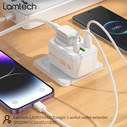 Φορτιστής Πρίζας Lamtech Multifunctional Surge 1xschuko 2xusb 1xtype-C Pd20w