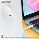 Καλώδιο USB-C Lamtech High Power 1m 27w White