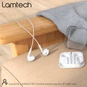 Handsfree Ακουστικά Lamtech Lightning With Microphone WHITE