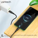 Καλώδιο Lamtech Type-C To Type-C 60w 2m Black