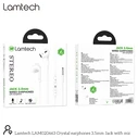 Handsfree Ακουστικά Lamtech Stereo 3,5mm JACK WHITE