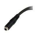 Αντάπτορας Ήχου StarTech.com 3.5mm Audio Jack Y Cable - Headset Splitter - 1 x 3.5mm 4 Position Socket 2 x 3.5mm 3 Position Plug - Black