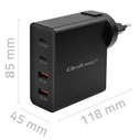 Φορτιστής Πρίζας Qoltec Gan Power Pro 2xusb C, 2xusb, 130w