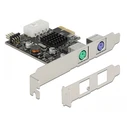 Κάρτα Δικτύου PCIe Delock σε 2x PS/2 90049 low profile, USB pin header