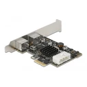 Κάρτα Δικτύου PCIe Delock σε 2x PS/2 90049 low profile, USB pin header