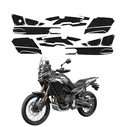 GrizzGlass HeavyDuty Black Side Fairing and Swingarm Protective Film CFMOTO 450MT (2024-2026) [20in1]