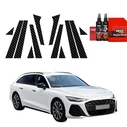 GrizzGlass BodyShield Carbon Car Pillar Protective Film Audi A6 C9 Avant (2025-2026) [12in1]