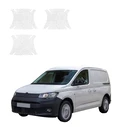 GrizzGlass HeavyDuty White Door Handle Protective Film Volkswagen Caddy Cargo (2020-2026) [3in1]