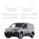 GrizzGlass HeavyDuty Clear Door Sill With Notches Protective Film Fiat Doblo Cargo (2018-2026) [6in1]