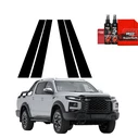 GrizzGlass BodyShield Black Car Pillar Protective Film JAC T9 (2025-2026) [4in1]