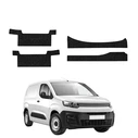 GrizzGlass HeavyDuty Black Door Sill With Notches Protective Film Citroen Berlingo VAN (2018-2026) [4in1]