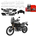 GrizzGlass BodyShield and HeavyDuty Black Protective Film Kit CFMOTO 450MT (2024-2026) [42in1]