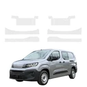GrizzGlass HeavyDuty Clear Door Sill With Notches Protective Film Peugeot Partner (2018-2026) [6in1]