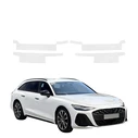 GrizzGlass HeavyDuty Clear Door Sill Protective Film Audi A6 C9 Avant (2025-2026) [4in1]