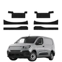GrizzGlass HeavyDuty Black Door Sill With Notches Protective Film Fiat Doblo Cargo (2018-2026) [6in1]