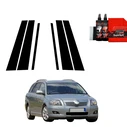 GrizzGlass BodyShield Black Car Pillar Protective Film Toyota Avensis Kombi (2003-2009) [6in1]