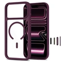 Tech-Protect MagOne MagSafe CC + Glass 2-pack Apple iPhone 17 Pro Max / 18 Pro Max Dark Cherry/clear